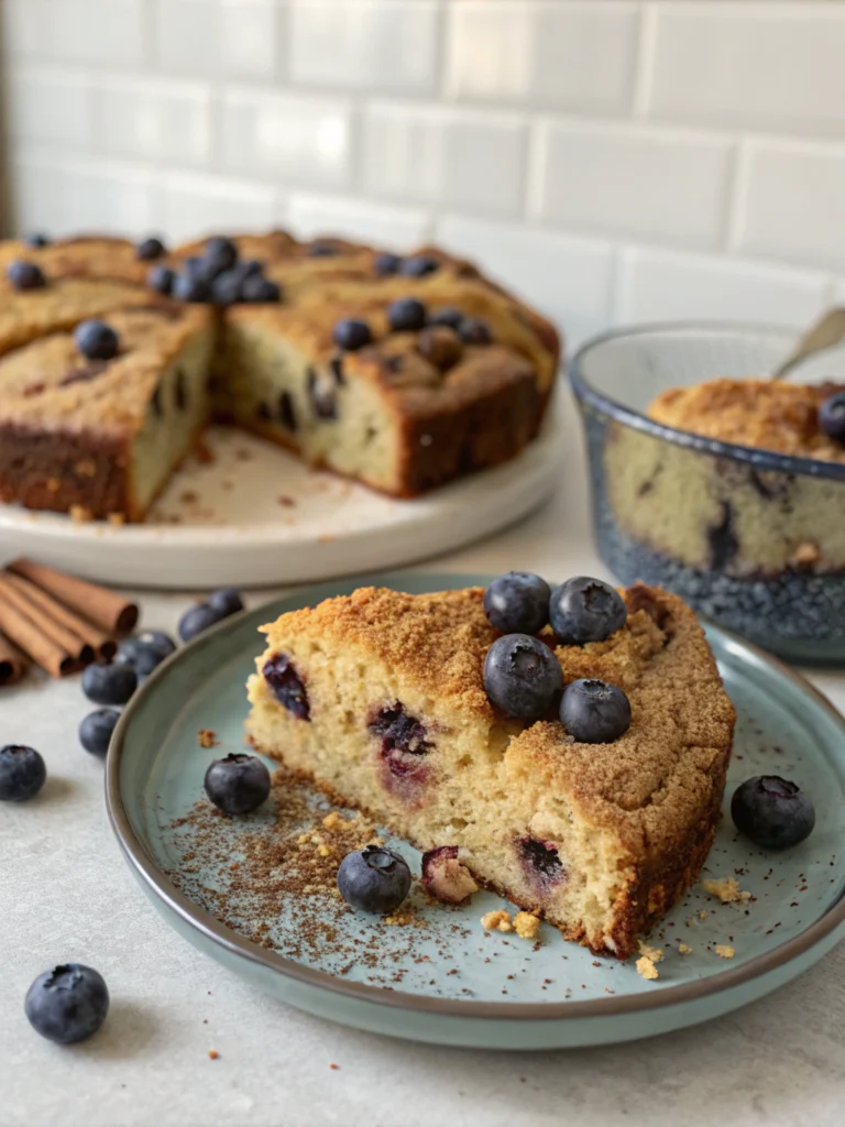 Banana Blueberry Coffee Cake