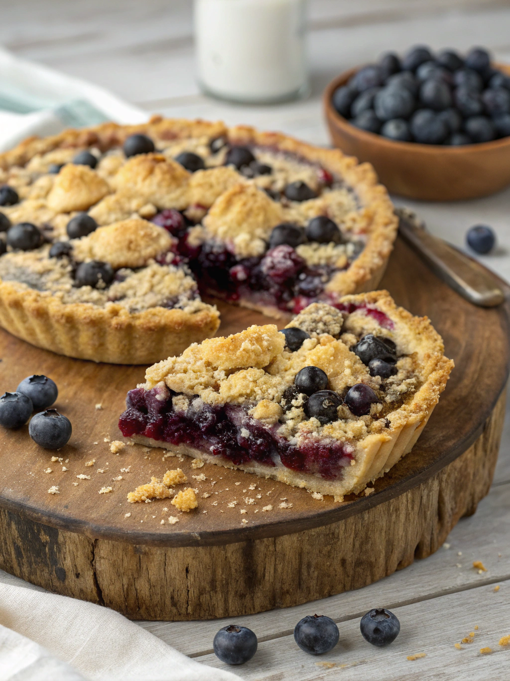 Blueberry Crumble Pie with Frozen Blueberries ingredients Blueberry Crumble Pie with Frozen Blueberries ingredients