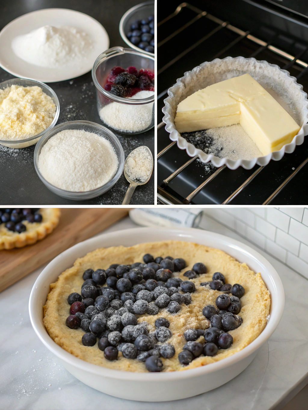 Blueberry Crumble Pie with Frozen Blueberries step by step Blueberry Crumble Pie with Frozen Blueberries step by step