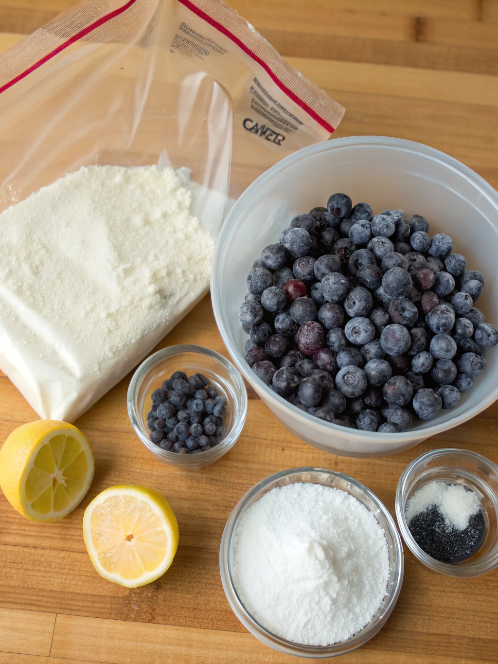 Blueberry Pie Filling with Frozen Blueberries ingredients Blueberry Pie Filling with Frozen Blueberries ingredients