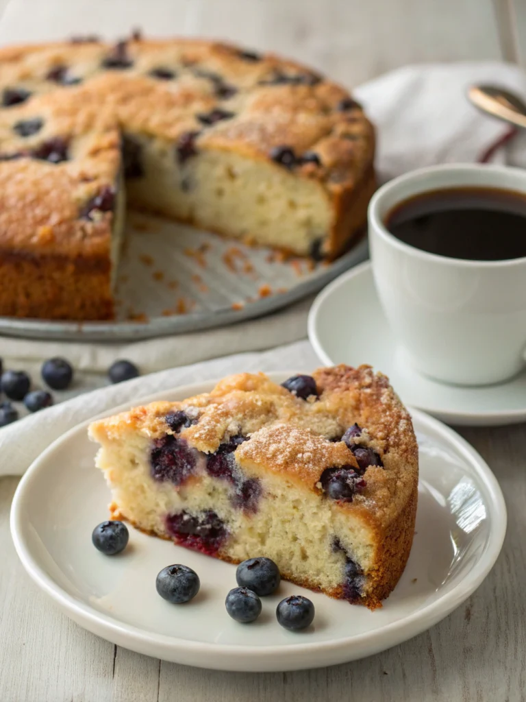 blueberry buttermilk coffee cake ​