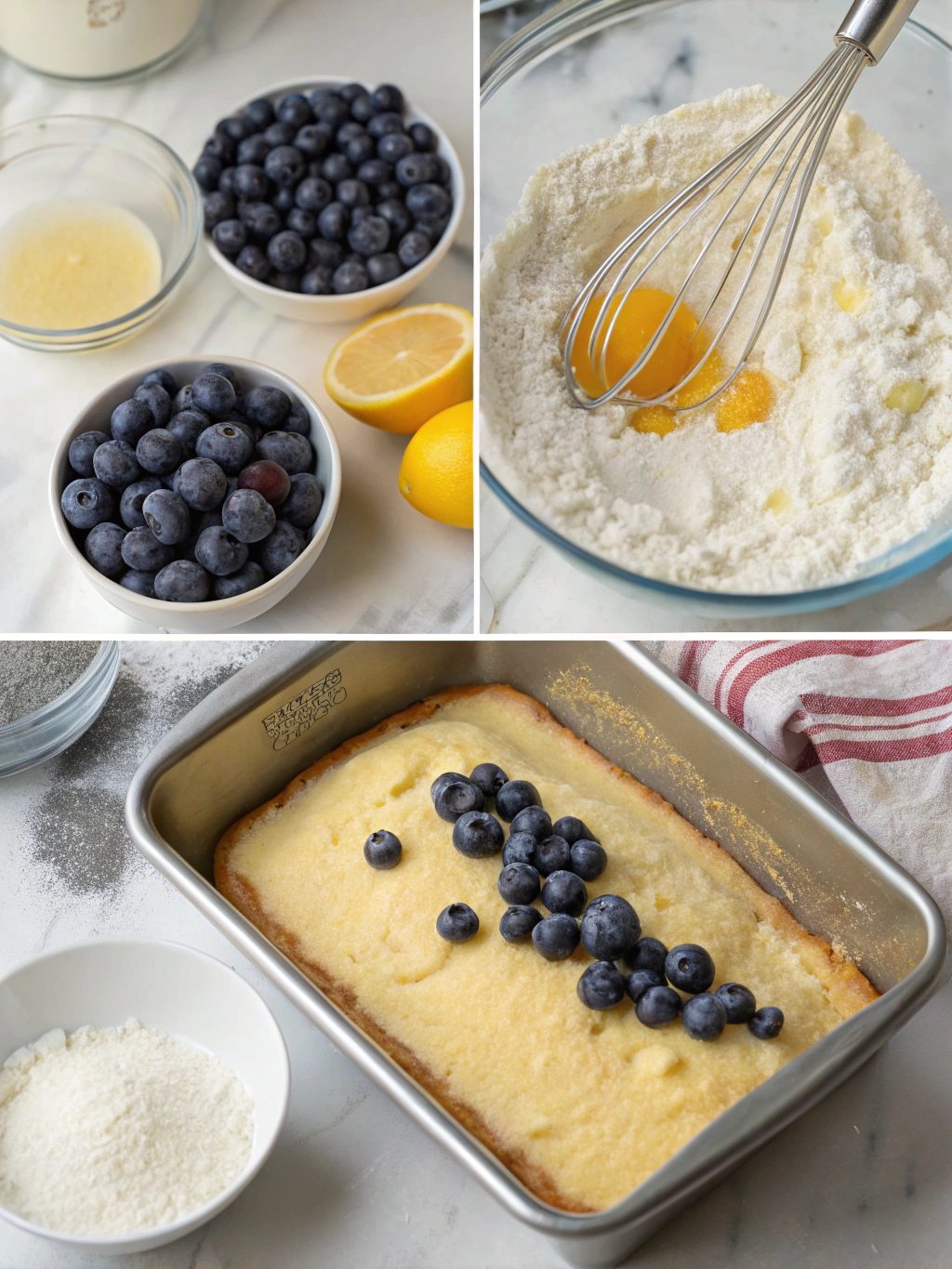 Keto Lemon Blueberry Pound Cake step by step Keto Lemon Blueberry Pound Cake step by step