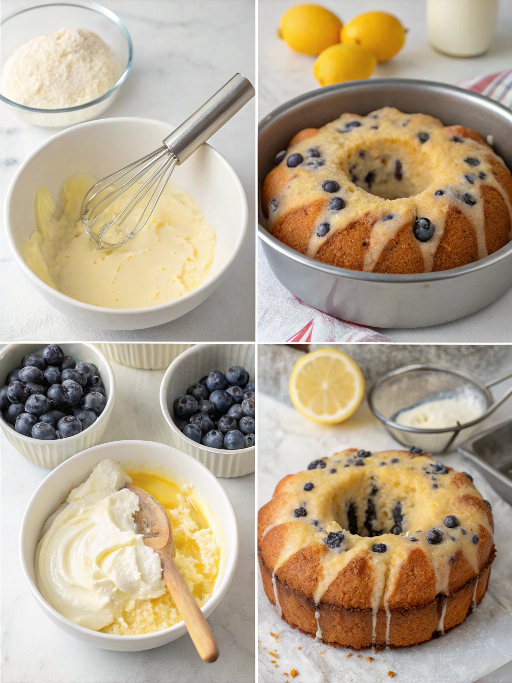 Lemon blueberry cream cheese pound cake step by step Lemon blueberry cream cheese pound cake step by step