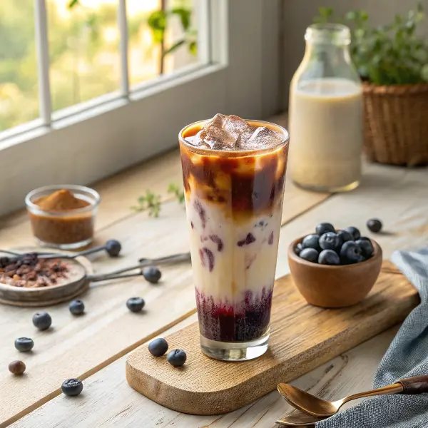 Iced Blueberry Latte – Sweet, Creamy, and Summer-Ready Bliss