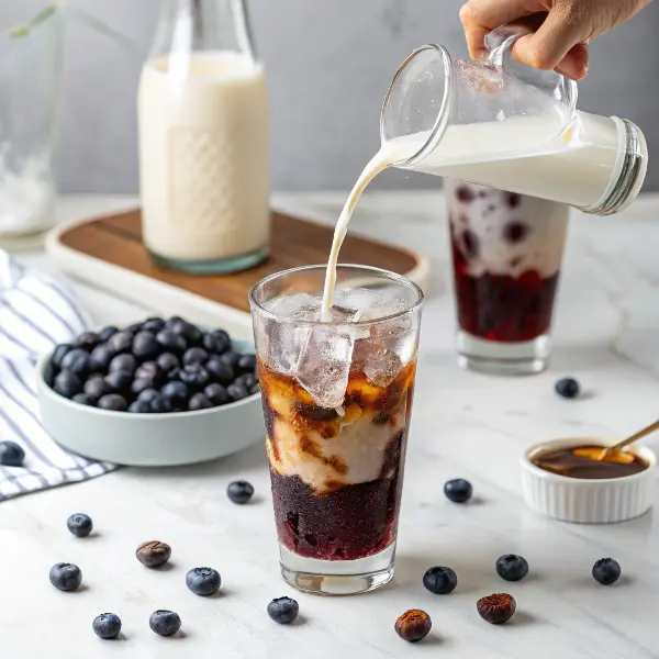 Iced Blueberry Latte (3) Iced Blueberry Latte