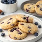 Blueberry shortbread cookies